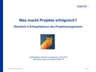 Erfolgsfaktoren Projektmanagement - Münchner UnternehmerKreis ...
