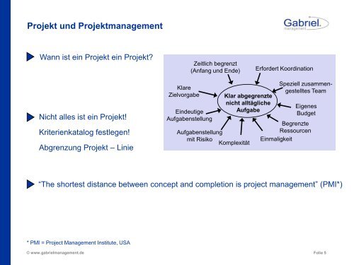 Erfolgsfaktoren Projektmanagement - Münchner UnternehmerKreis ...