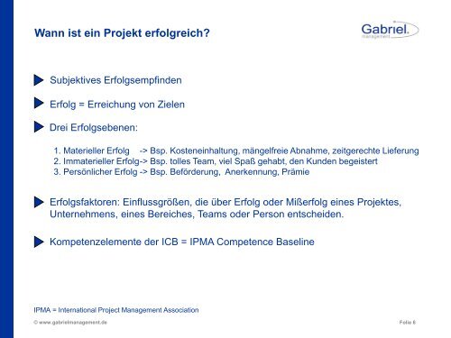 Erfolgsfaktoren Projektmanagement - Münchner UnternehmerKreis ...