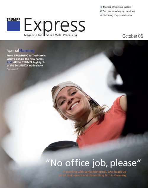 TRUMPF Express, Issue October 06