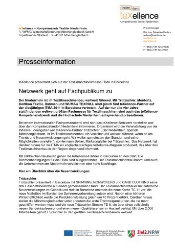 teXellence – Kompetenznetz Textiler Niederrhein