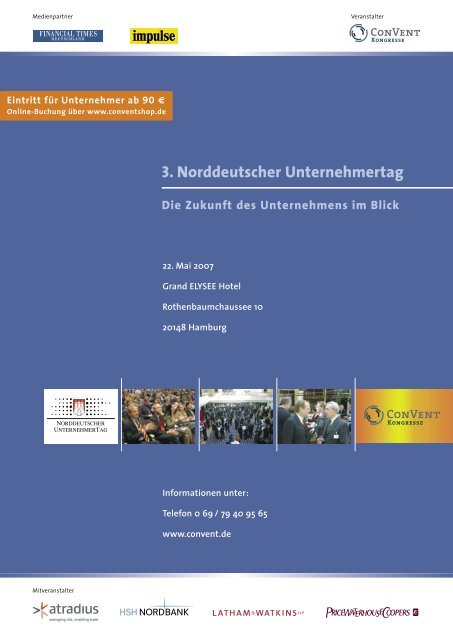 3. Norddeutscher Unternehmertag - Convent