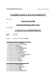 GR-Sitzung 080326 (213 KB) - .PDF - Stadtgemeinde Melk