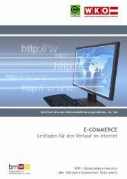 Leitfaden E-Commerce - Wirtschaftskammer Österreich