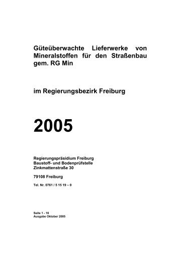 RG-Min FR Gesamtliste Okt 05 - Qualitätssicherungssystem ...