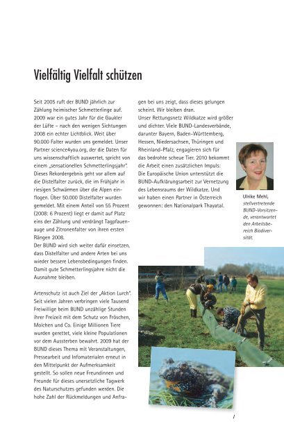 Jahresbericht 2009 - BUND für Umwelt und Naturschutz Deutschland
