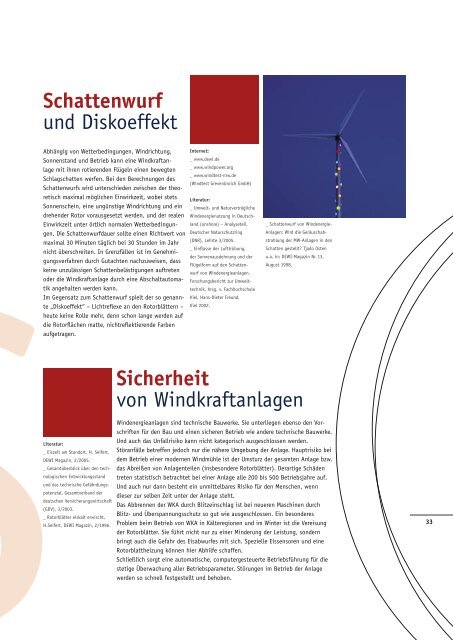 BWE A bis Z 2005.indd - Agentur für Erneuerbare Energien