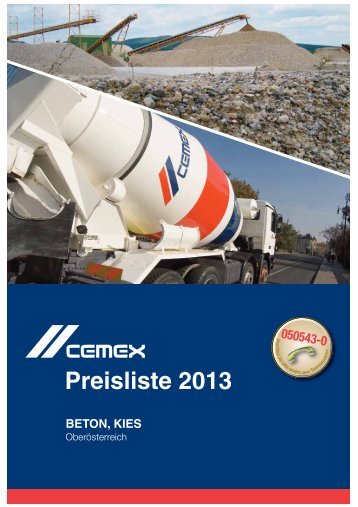 Download Preisliste Oberösterreich - CEMEX Austria AG