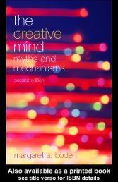 The Creative Mind: Myths and Mechanisms, Second Edition - Index of