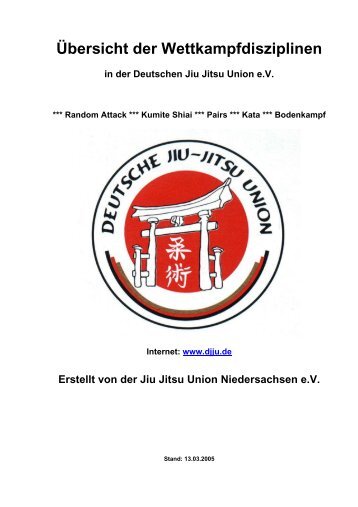 Übersicht der Wettkampfdisziplinen - Deutsche Jiu-Jitsu Union