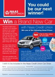 Car Draw Entry form here or see the - Naas Credit Union