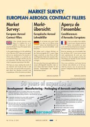 Market Survey - Aerosol Europe