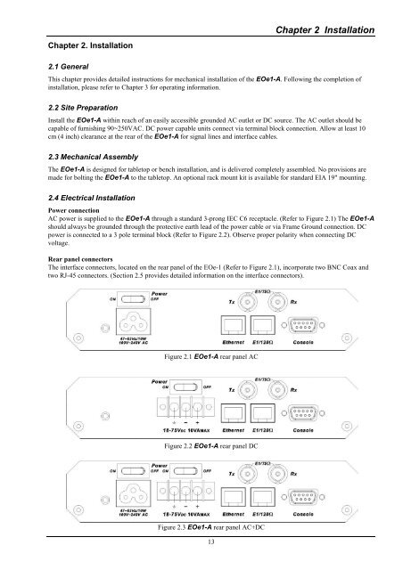 EOe1-A User Manual - Products