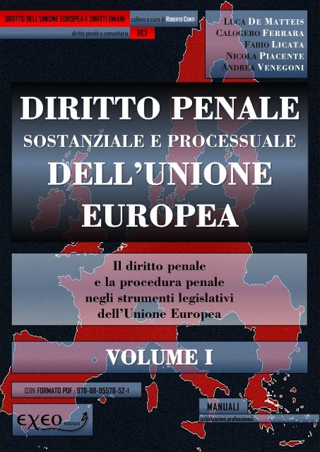 DIRITTO PENALE SOSTANZIALE E PROCESSUALE DELL'UNIONE ...