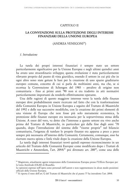 DIRITTO PENALE SOSTANZIALE E PROCESSUALE DELL'UNIONE ...