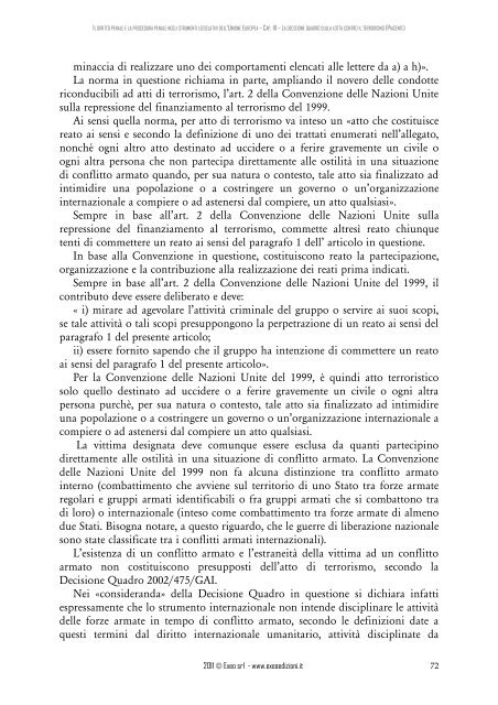 DIRITTO PENALE SOSTANZIALE E PROCESSUALE DELL'UNIONE ...