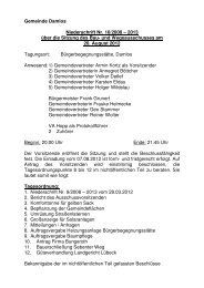 Protokoll zur Sitzung des Bauausschusses am 20.08.2012 - Lensahn