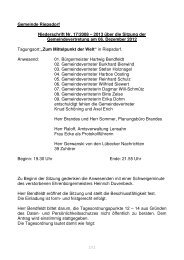 Protokoll zur Sitzung der Gemeindevertretung am 06.12.12 - Lensahn