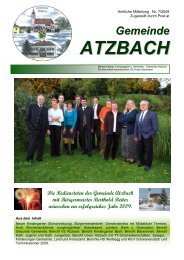 Werte Atzbacherinnen und Atzbacher - Atzbach - Land Oberösterreich