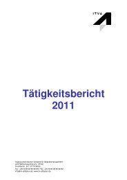 Tätigkeits Tätigkeitsbericht 2011 bericht - ITVA