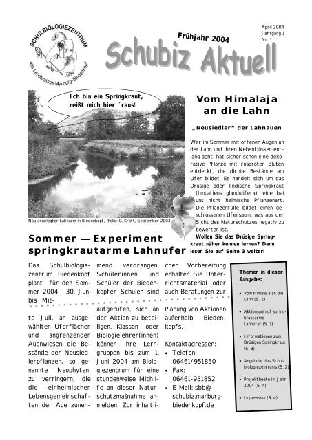 "Schubiz Aktuell, April 2004" (PDF-Datei, 1374 KB