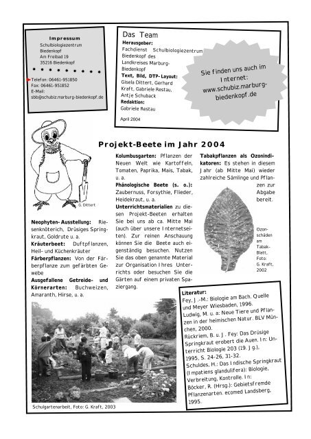 "Schubiz Aktuell, April 2004" (PDF-Datei, 1374 KB