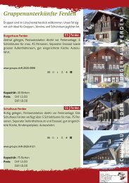 SCHULHAUS Ferden - CONTACT groups.ch