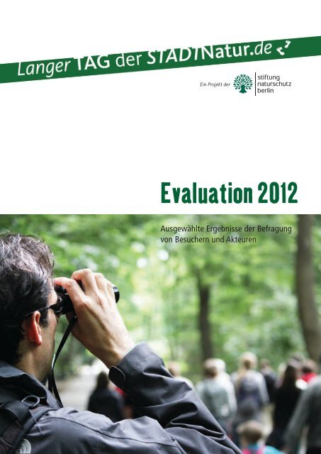 Evaluation 2012 - Langer Tag der StadtNatur
