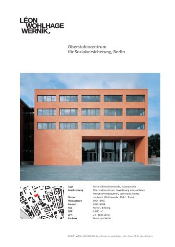 Oberstufenzentrum für Sozialversicherung, Berlin - Léon Wohlhage ...