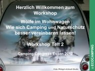 Nationalparkfreundliche Campingplätze