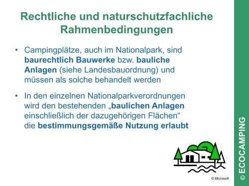 Nationalparkfreundliche Campingplätze