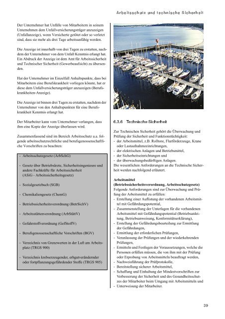 Praxisleitfaden für Sportboothäfen, Marinas - Ministerium für ...