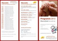 Programm - Leopoldina Krankenhaus Schweinfurt