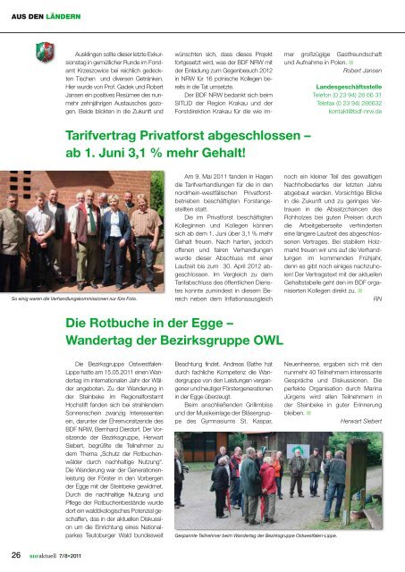 Forststudium in Erfurt 20 Jahre BDF MV