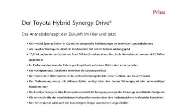 Der Toyota Hybrid Synergy Drive® - Motorline.cc