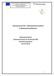 Methodenhandbuch zur Bestandsaufnahme Oberflächengewässer