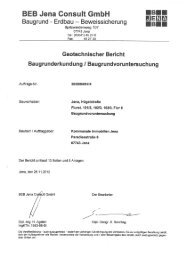 BEB Jena Consult GmbH Baugrund - Erdbau — Beweissicherung .8'.