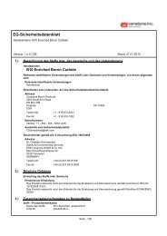 EG-Sicherheitsdatenblatt - Ceradyne Boron Products, LLC