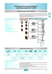 Drehstrom-Asynchronmotoren für Frequenzumrichterbetrieb