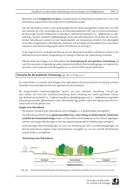 Handbuch zur naturnahen Unterhaltung und zum Ausbau von