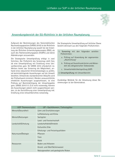 SUP-Leitfaden 2. Auflage (pdf) 5 MB - Raumplanung Steiermark