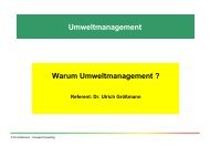 Warum Umweltmanagement - Dr. Ulrich Größmann