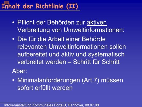 Die Umsetzung der EU-Umweltinformationsrichtlinie in Niedersachsen