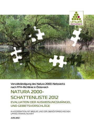 NATURA 2000- SCHATTENLISTE 2012 - Die Grünen