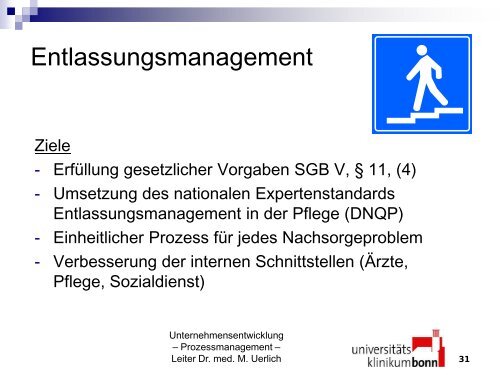 Prozessmanagement am Universitätsklinikum Bonn - dgkpm