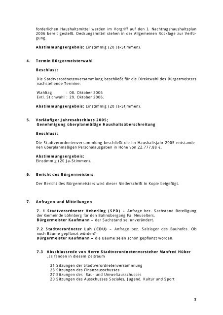 06.02.2006 - Stadt Leun