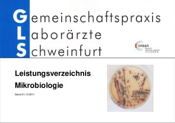 Leistungsverzeichnis Mikrobiologie - Leopoldina Krankenhaus ...