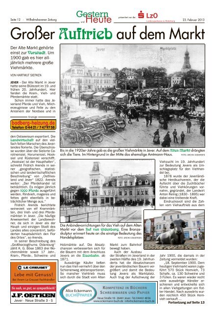 Jever in alten und neuen Bildern - Wilhelmshavener Zeitung