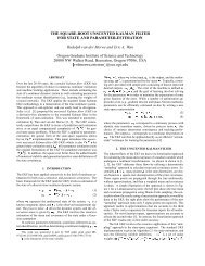 THE SQUARE-ROOT UNSCENTED KALMAN FILTER FOR STATE ...