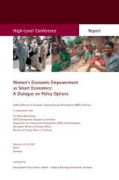 Women's Economic Empowerment as Smart Economics - GIZ